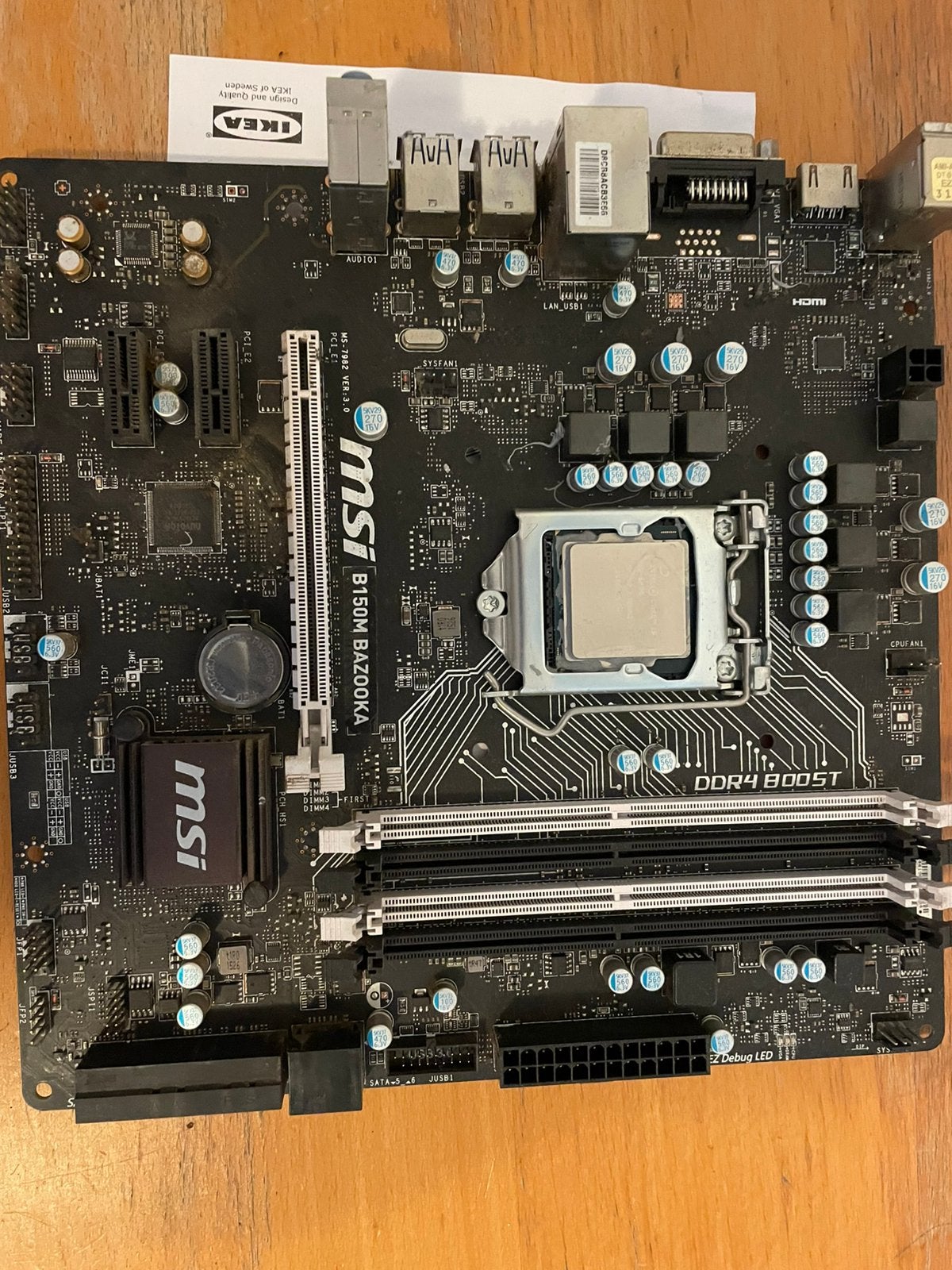 Intel i5-6400 / Msi B150M, Computers en Software, Moederborden, Ophalen, Zo goed als nieuw, DDR4