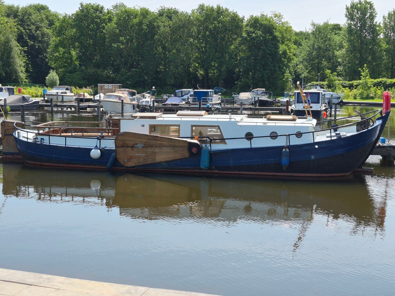 Mooie Aak met Peugeot motor en boegschroef, Gebruikt, Diesel, Boegschroef, Kruiser