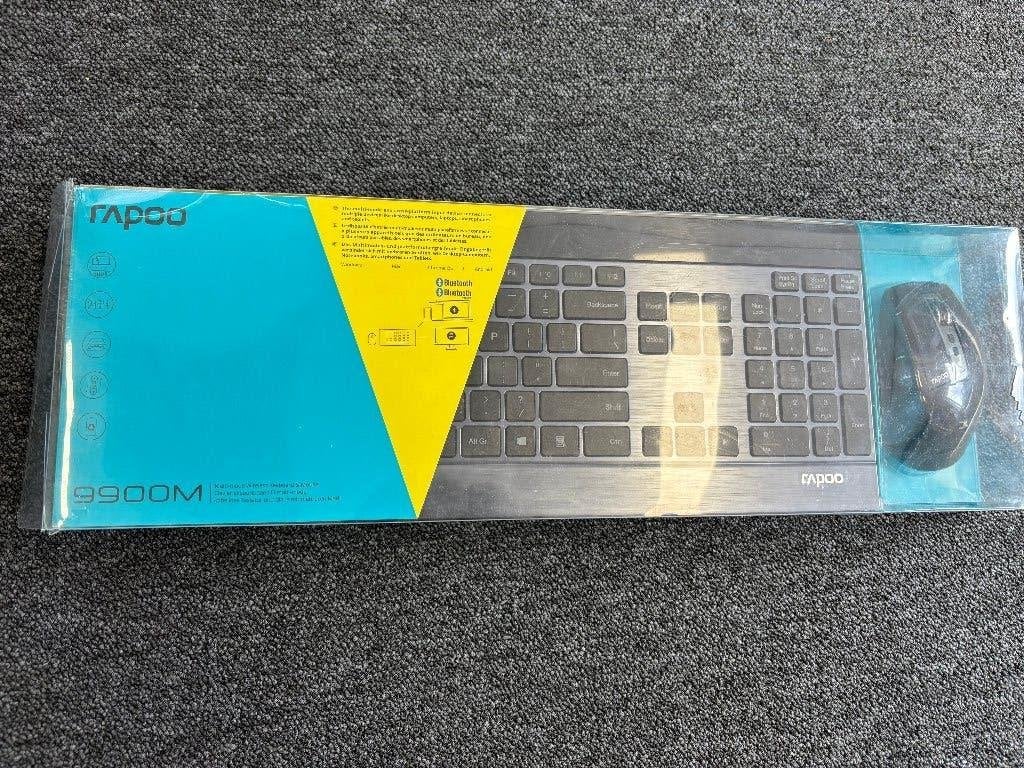 Rapoo 9900M - Toetsenbord + Muis-set - Draadloos - QWERTY, Nieuw, Ophalen of Verzenden, Draadloos, Qwerty