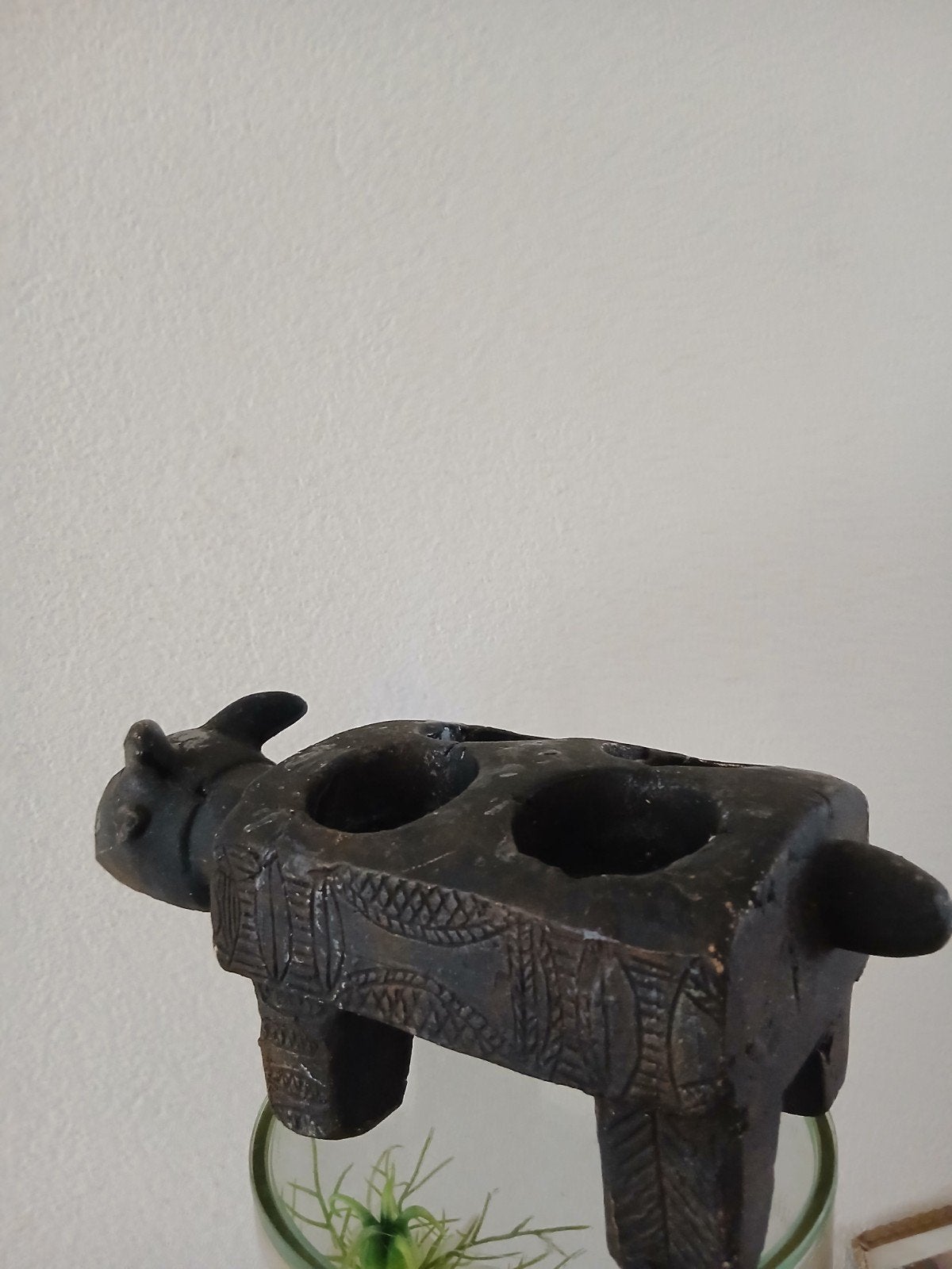 Afrikaans Congo Kuba ? aardewerk voorwerp dier geometrisch, Ophalen of Verzenden
