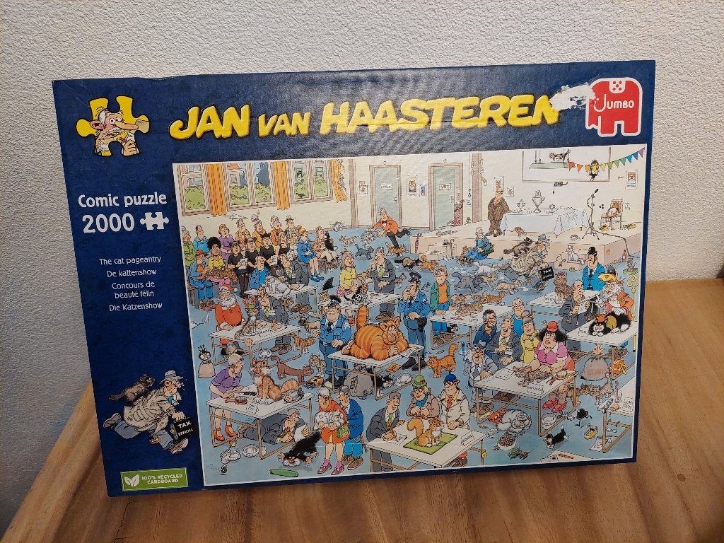 Jan van Haasteren Kattenshow: 2000 stukjes nieuw, Ophalen of Verzenden, Meer dan 1500 stukjes, Nieuw