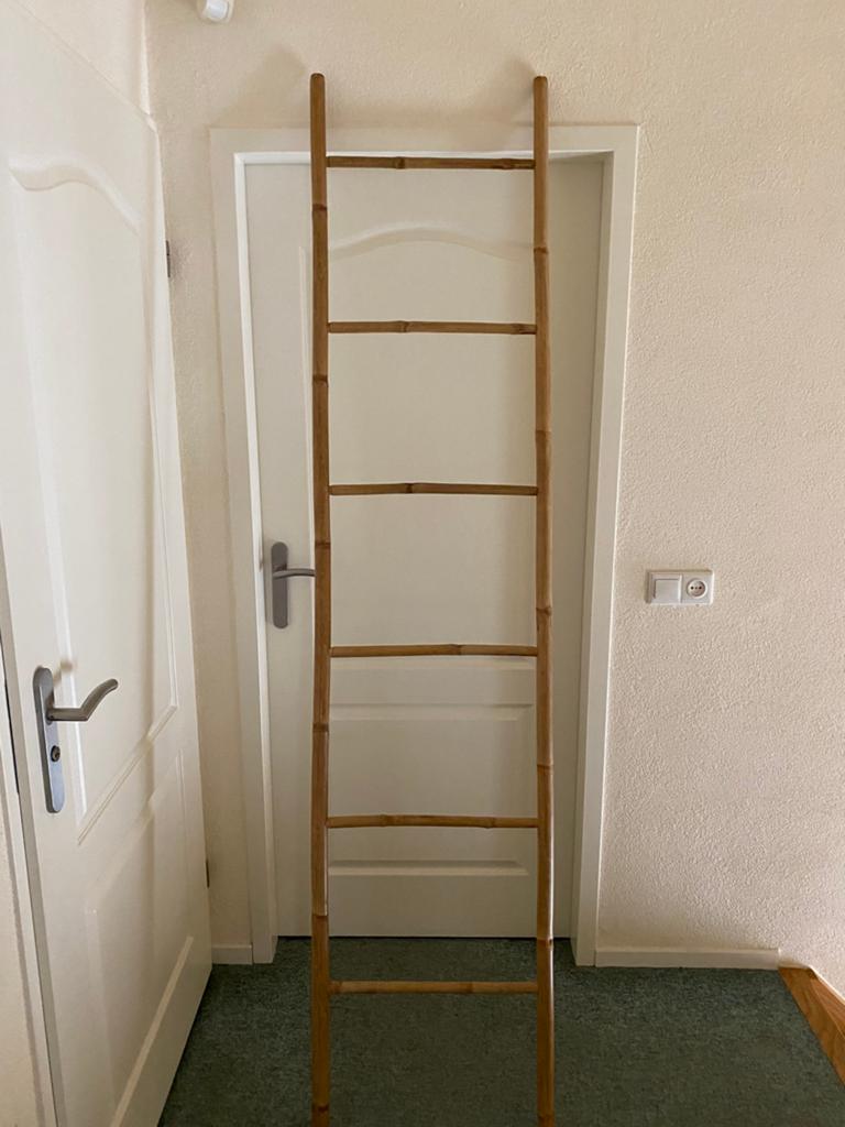 Houten decoratie trap 220x50, Huis en Inrichting, Ophalen, Zo goed als nieuw