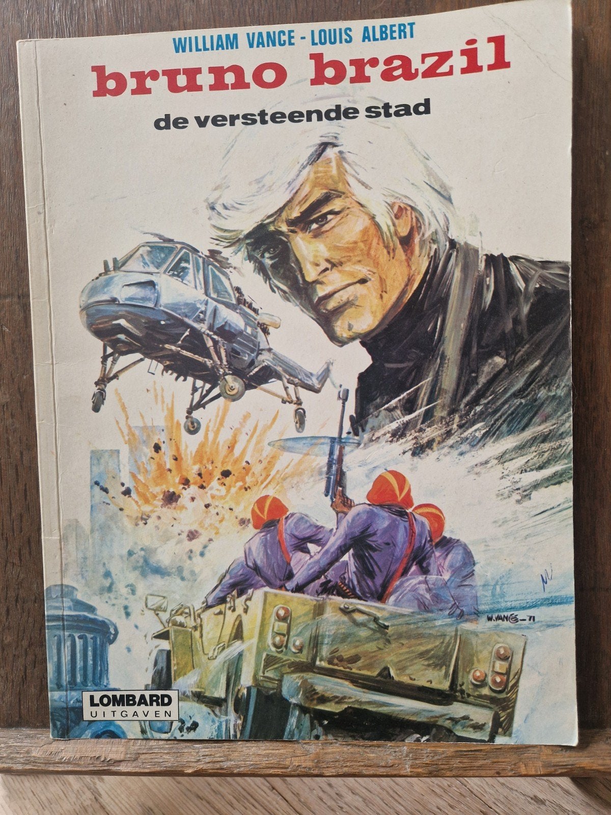 Bruno Brazil - De versteende stad (Lombard Uitgaven), Eén stripboek, Ophalen of Verzenden, Gelezen