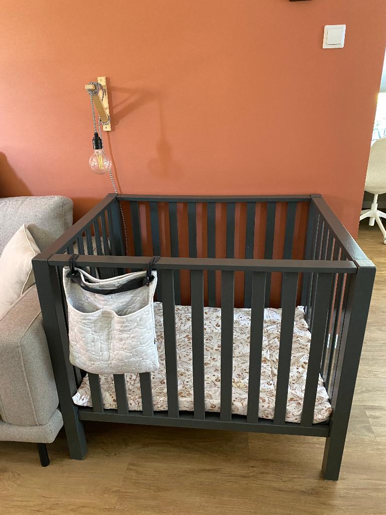 Timgro Kinderbox 80x100 cm met boxkleed, Kinderen en Baby's, Boxen, Ophalen, Zo goed als nieuw, Rechthoekig, In hoogte verstelbaar