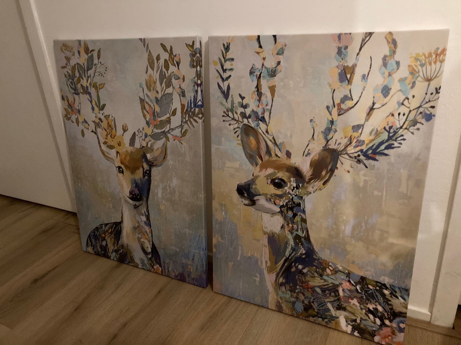 Schilderij hert 2 luik ikea, Ophalen of Verzenden