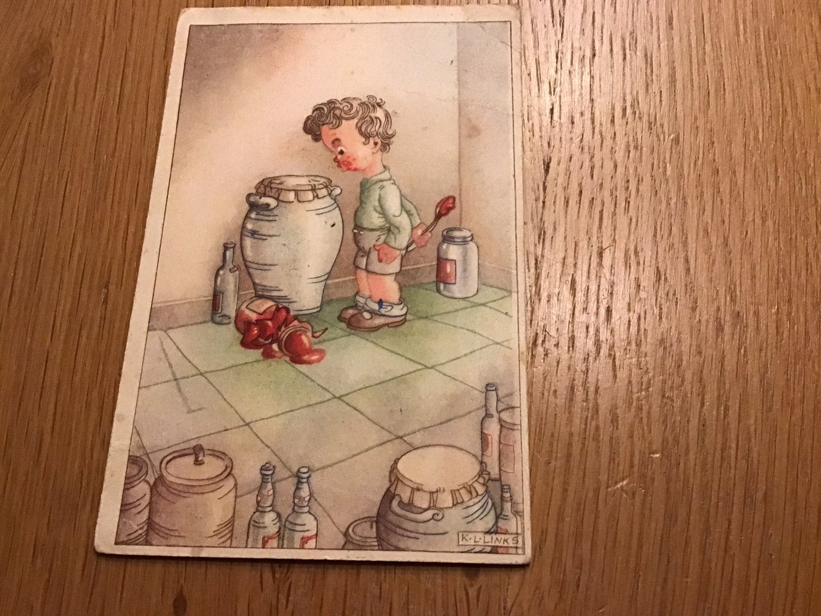 Kinderkaart K.L.Links., Ophalen of Verzenden