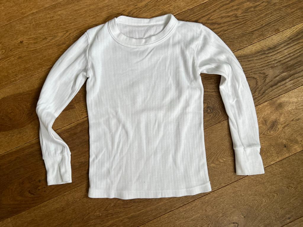 Thermo onderkleding short met lange mouw maat 116, Sport en Fitness, Skiën en Langlaufen, Overige merken, Gebruikt, 100 tot 140 cm