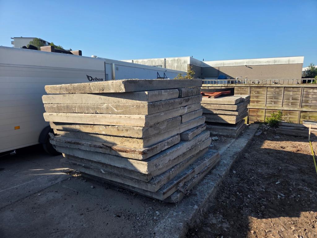 Gebruikte stelconplaten voor diverse toepassingen, Tuin en Terras, Gebruikt, Overige typen, Ophalen of Verzenden, 10 m² of meer