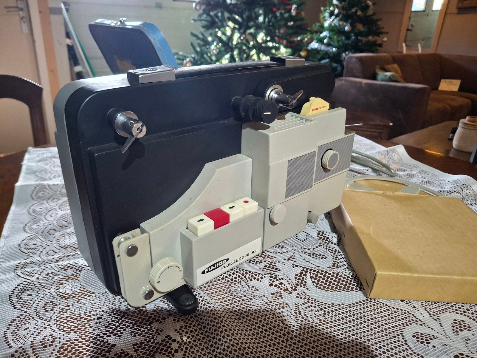 Vintage Fujicascope M3 filmprojector met accessoires, Ophalen, Accessoire