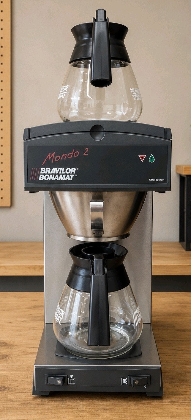 Koffiezetapparaat Bravilor Mondo 2 Met garantie, Overige modellen, 10 kopjes of meer, Refurbished, Gemalen koffie