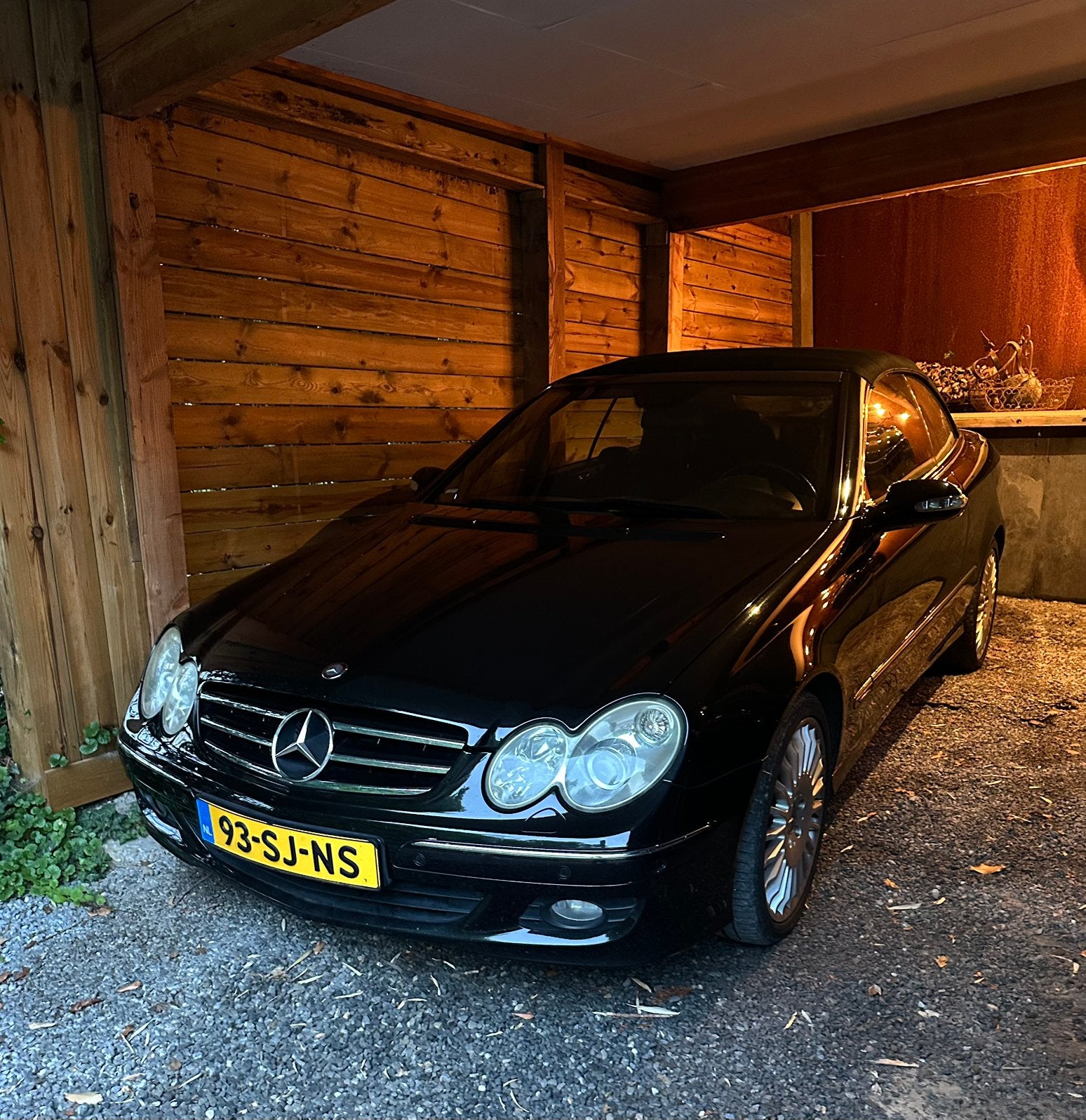 Mercedes-Benz CLK 1.8 Clk200 Kompr Cabriolet AUT 2006 Zwart, Automaat, Achterwielaandrijving, 1800 kg, Zwart