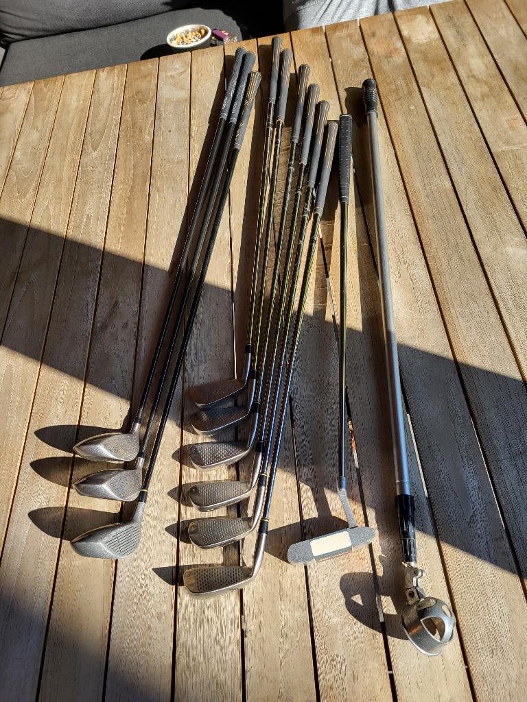 Complete Beginners golfset incl. tas–Ben Sayers+woods+putter, Ophalen, Gebruikt, Set, Overige merken