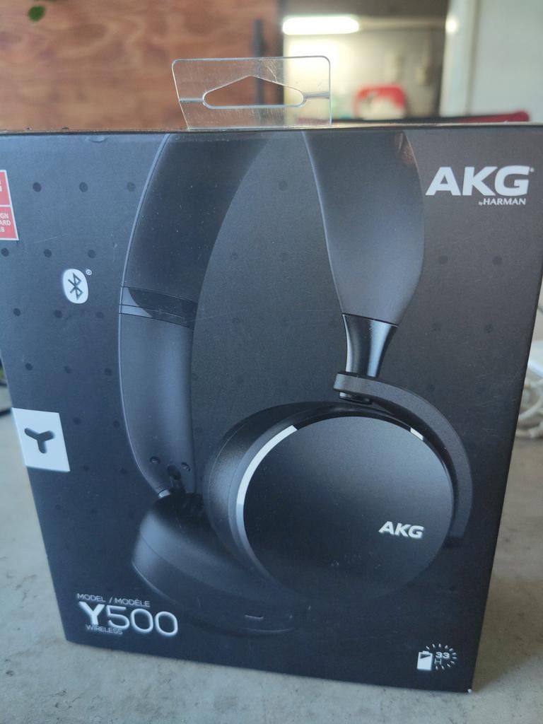 AKG Y500 Draadloze On-Ear Hoofdtelefoon - Nieuw in Doos, Audio, Tv en Foto, Koptelefoons, Nieuw, Overige merken, Bluetooth, Draadloos