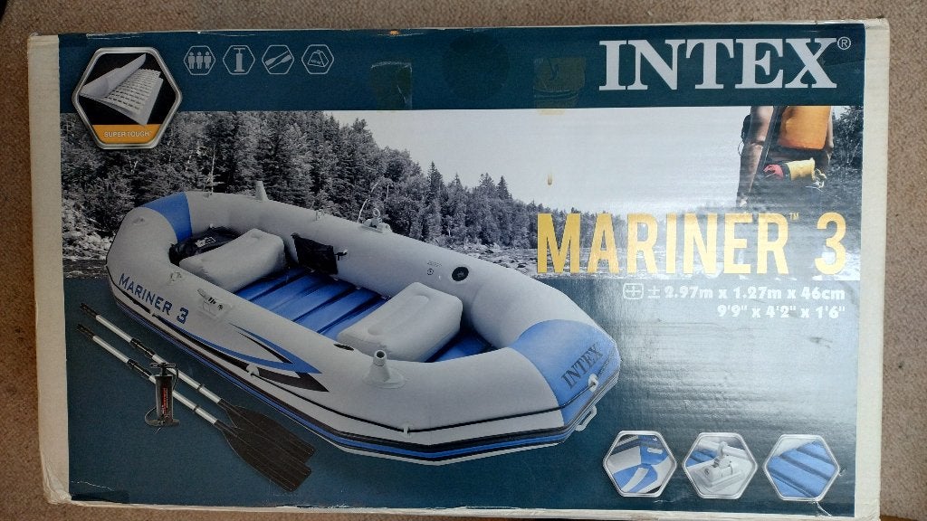 Opblaasboot 3-persoons INTEX Mariner 3, Ophalen, Nieuw