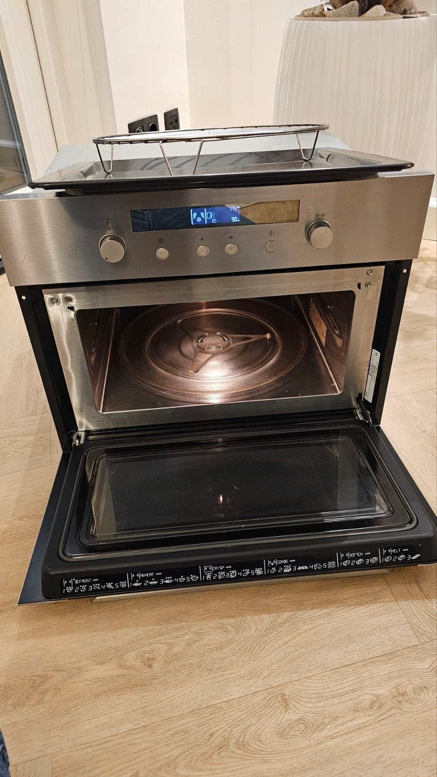 Luxe Whirpool combi oven magnetron, Ophalen, Combimagnetron, Zo goed als nieuw, Inbouw