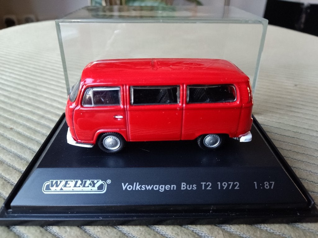Welly 1:87 VW T2 1972, Hobby en Vrije tijd, Modelauto's | 1:87, Ophalen of Verzenden, Zo goed als nieuw, Bus of Vrachtwagen, Overige merken