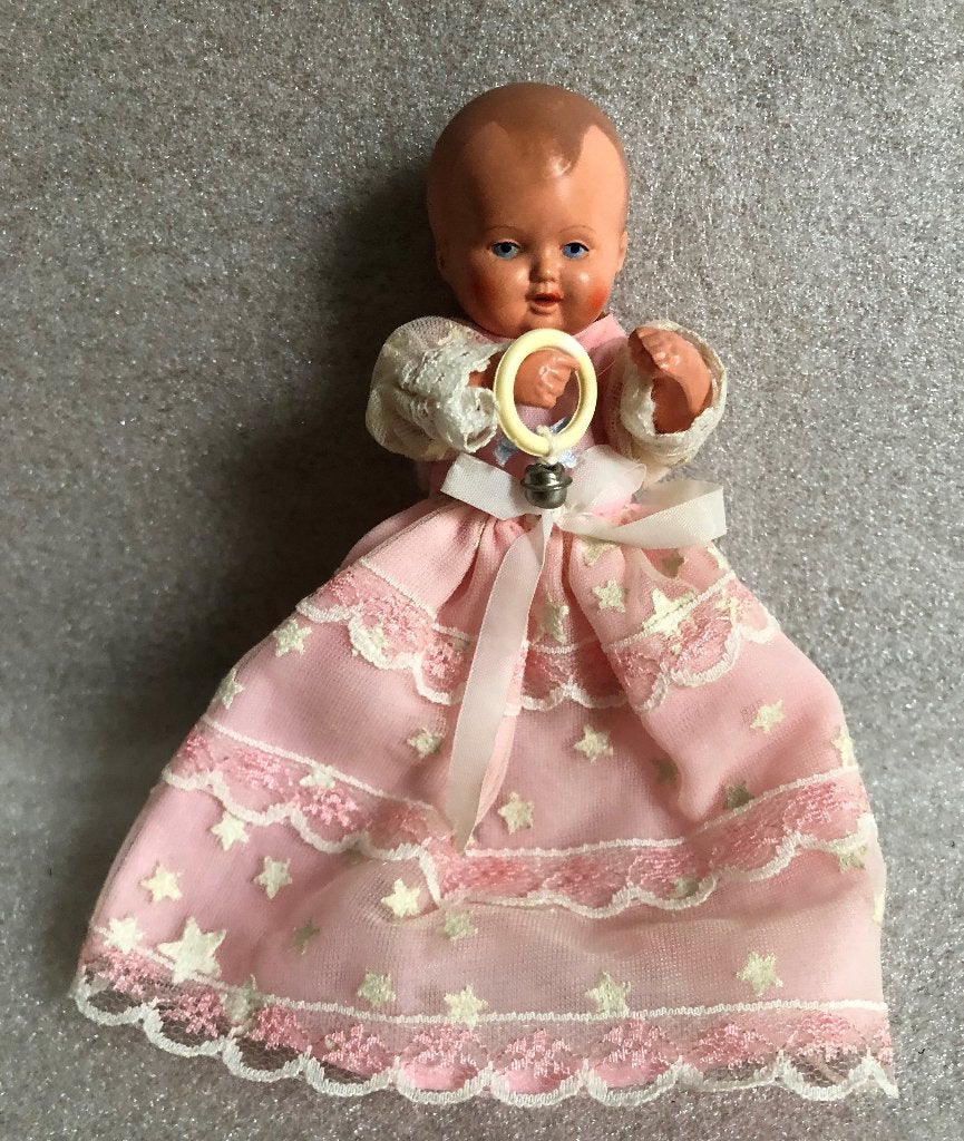 Vintage Schildpad/Schildkrot Pop 12 cm Rammelaar 1950's, Ophalen of Verzenden, Gebruikt, Pop