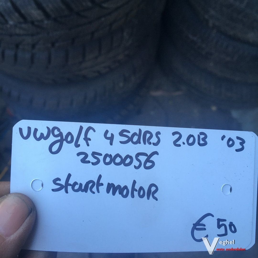 Vw Golf 4 2003  5drs 2.0 B Wagennr 2500056 Startmotor, Gebruikt, -, -, Ophalen of Verzenden