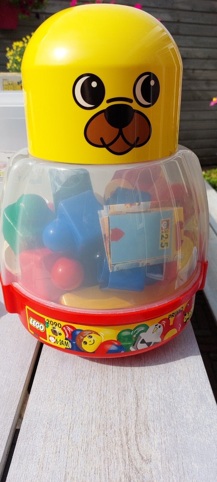 LEGO Primo 2090 Emmer met bouwblokken en vormpjes, Ophalen of Verzenden, Gebruikt, Overige merken