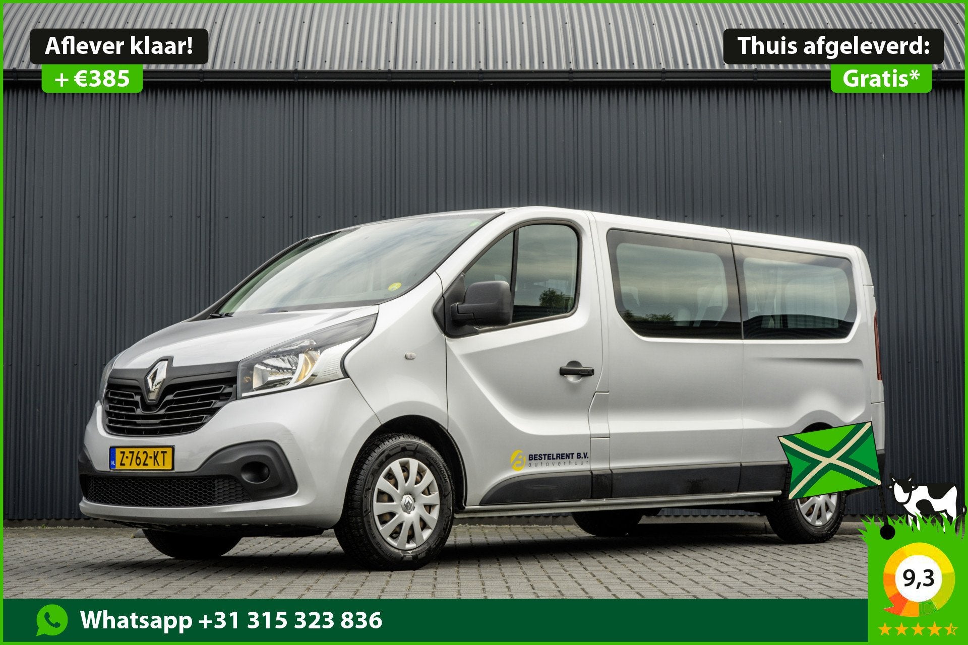 Renault Trafic Passenger *1.6dCi 9-Pers L2H1 | Incl. BPM, BT, Auto's, Voorwielaandrijving, Stof, Gebruikt, 2000 kg