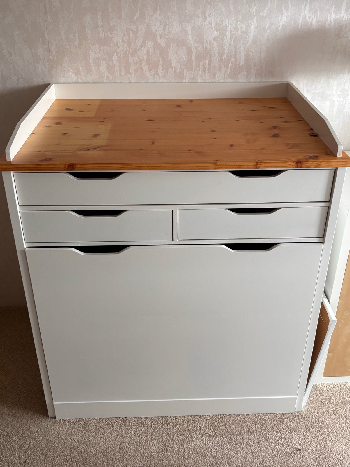 Praktische commode met lades en opstaande rand, Ophalen, Gebruikt, 50 tot 100 cm, Minder dan 100 cm