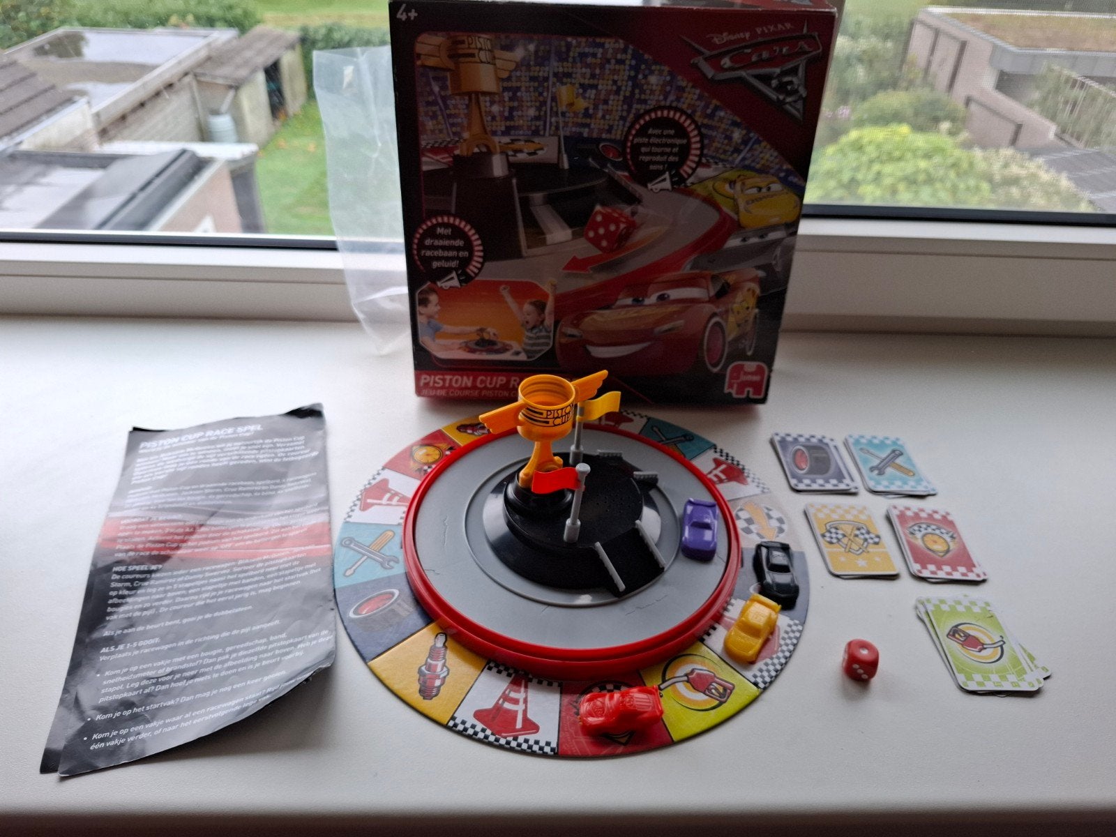 Disney Pixar Cars Piston Cup Race Spel Jumbo, Drie of vier spelers, Ophalen of Verzenden, Gebruikt, Jumbo