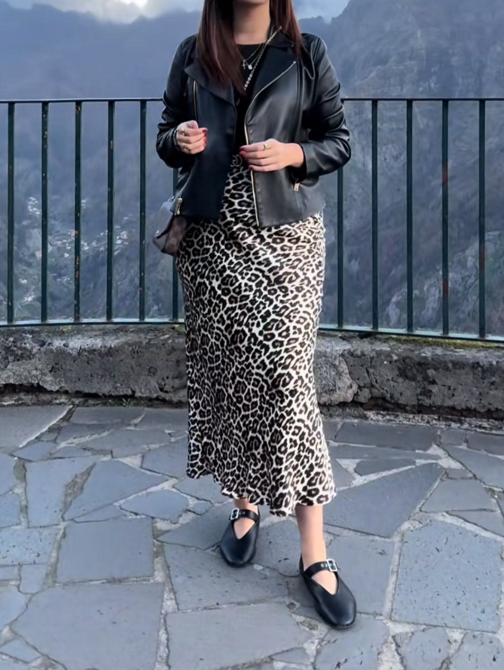 H&M Leopard Print Rok Maat M, Maat 38/40 (M), Overige kleuren, Ophalen of Verzenden, Gedragen