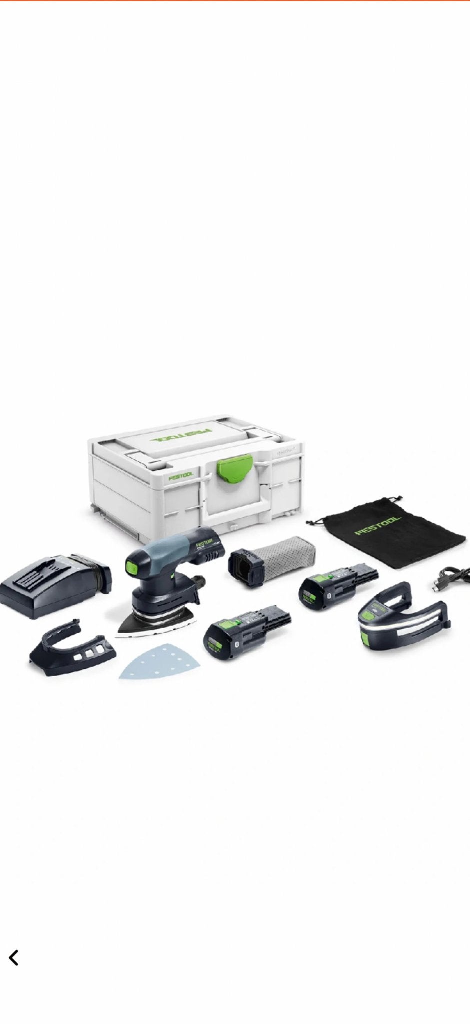 Festool DTSC 400 3,0 I-Plus Accu deltaschuurmachine set, Ophalen of Verzenden, Nieuw, Minder dan 600 watt, Vlakschuurmachine