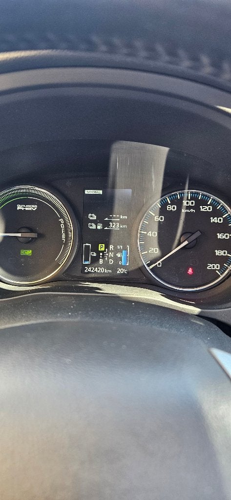 Mitsubishi Outlander 2.0 Dohc Mivec Phev 203pk 4WD CVT 5P, Auto's, Outlander, Zwart, 4 cilinders, Zwart