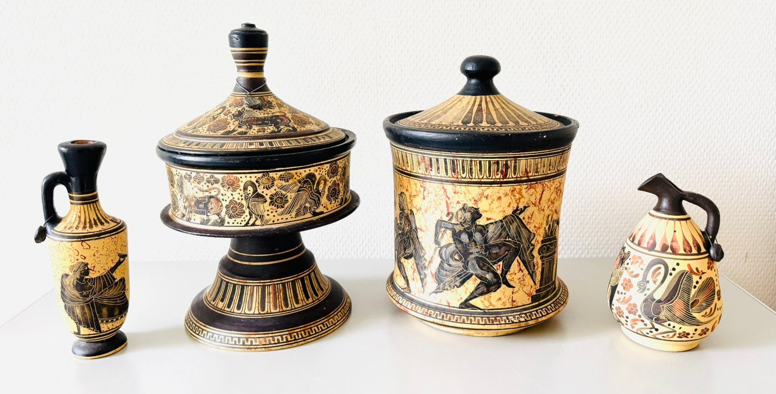 rachtige set van 4 museum replica’s met certificaat, Ophalen of Verzenden