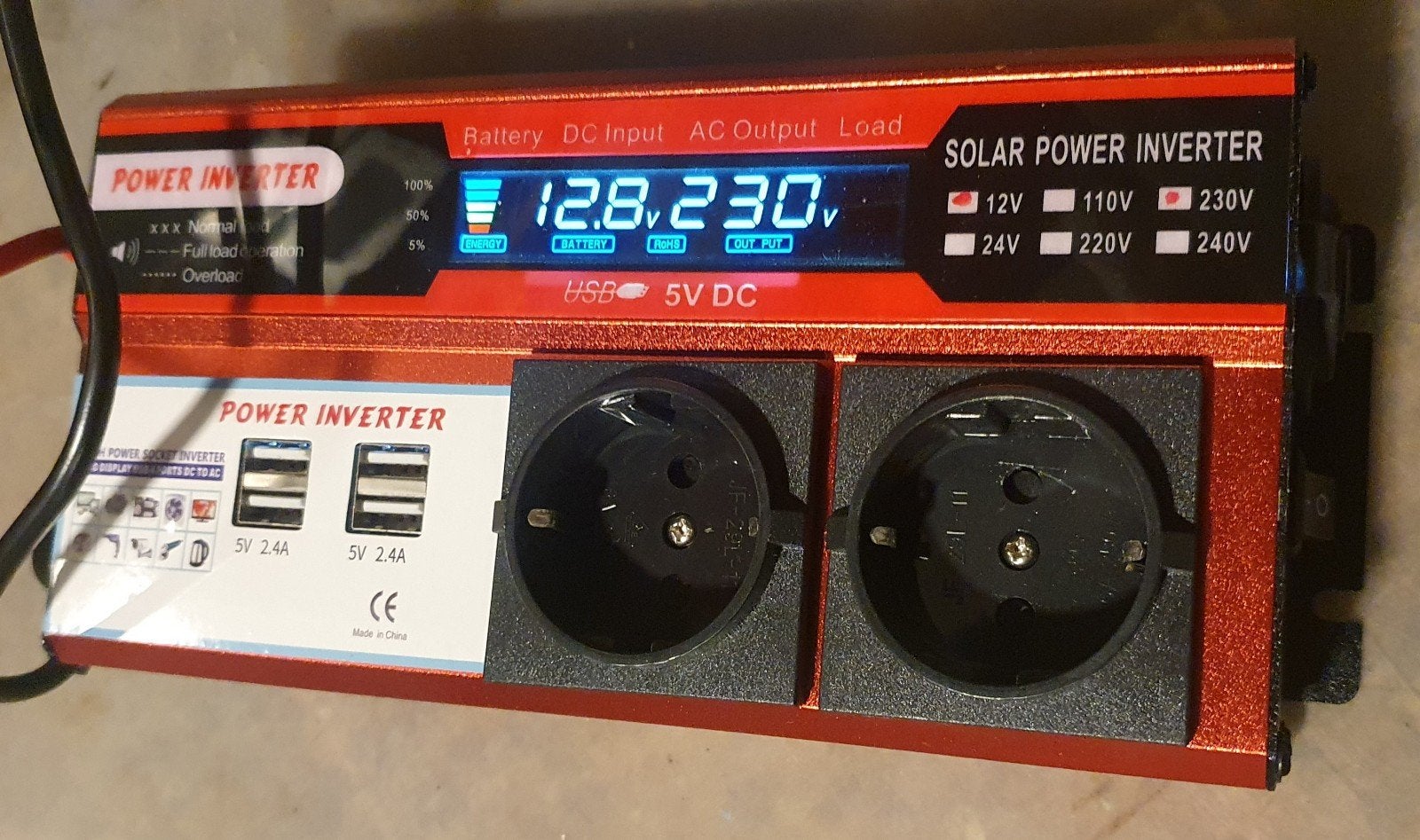 Omvormer 12V naar 230V, Ophalen of Verzenden, Gebruikt