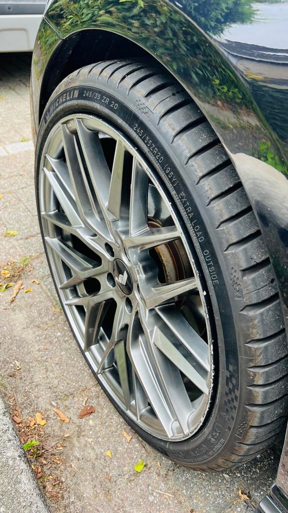 JR28 20” 5x112 – Michelin PS5 – Golf GTI/R – Goede Staat, Ophalen, Gebruikt