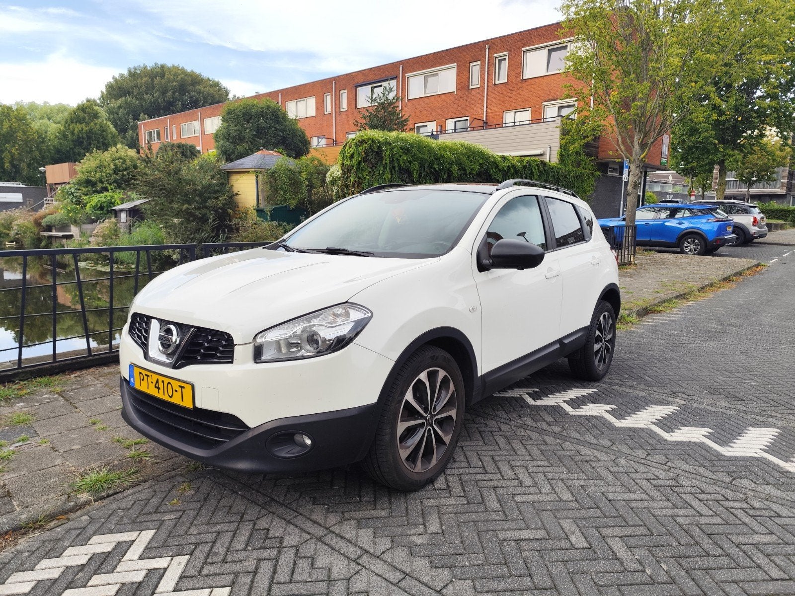 Nissan Qashqai 1.6 automaat Wit Zwart Panoramadak, Auto's, Wit, 1240 kg, Particulier, Qashqai