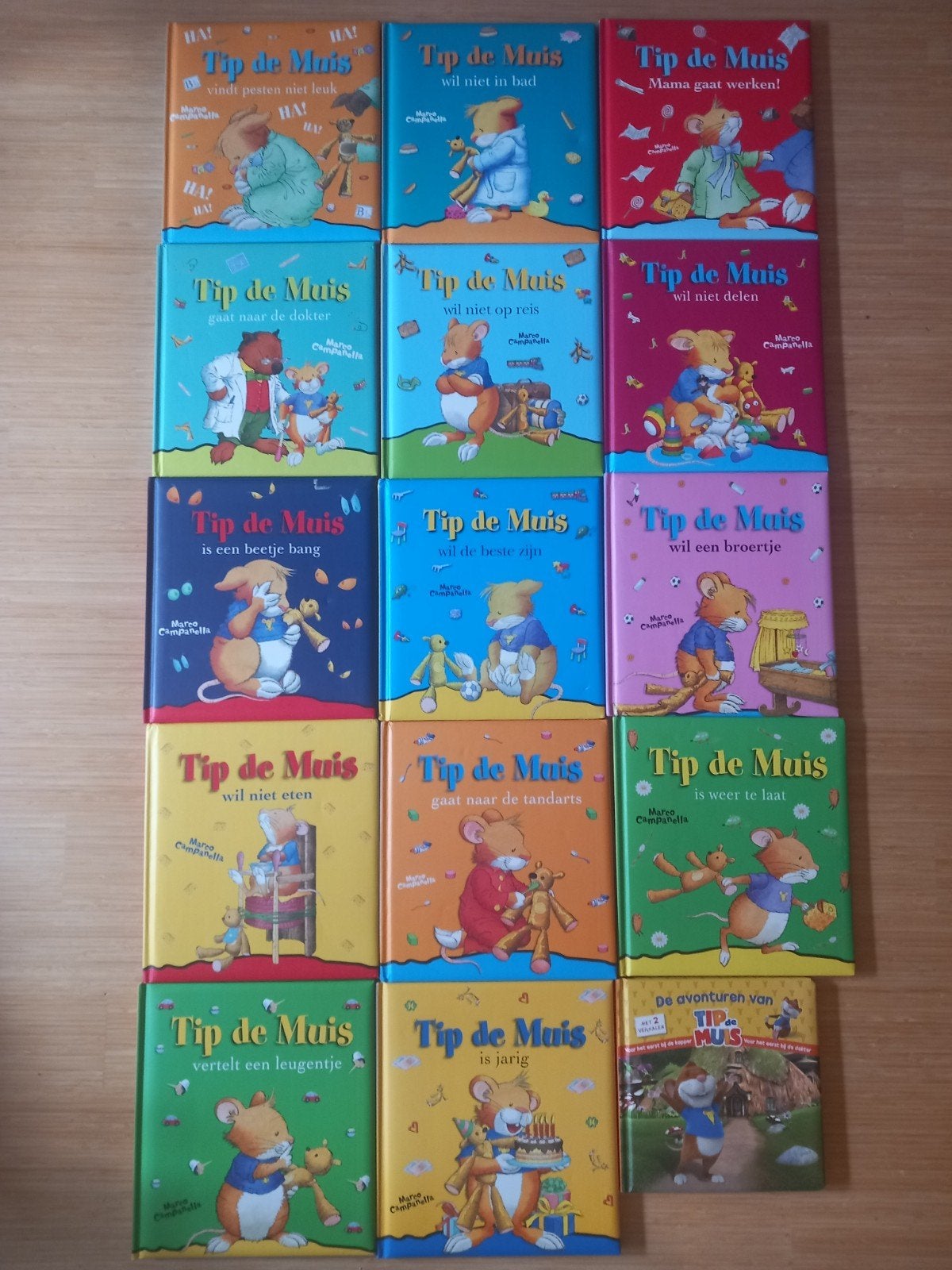 15 Tip de Muis boeken, Boeken, Kinderboeken | Jeugd | onder 10 jaar, Ophalen, Fictie algemeen, Zo goed als nieuw, Marco Campanella