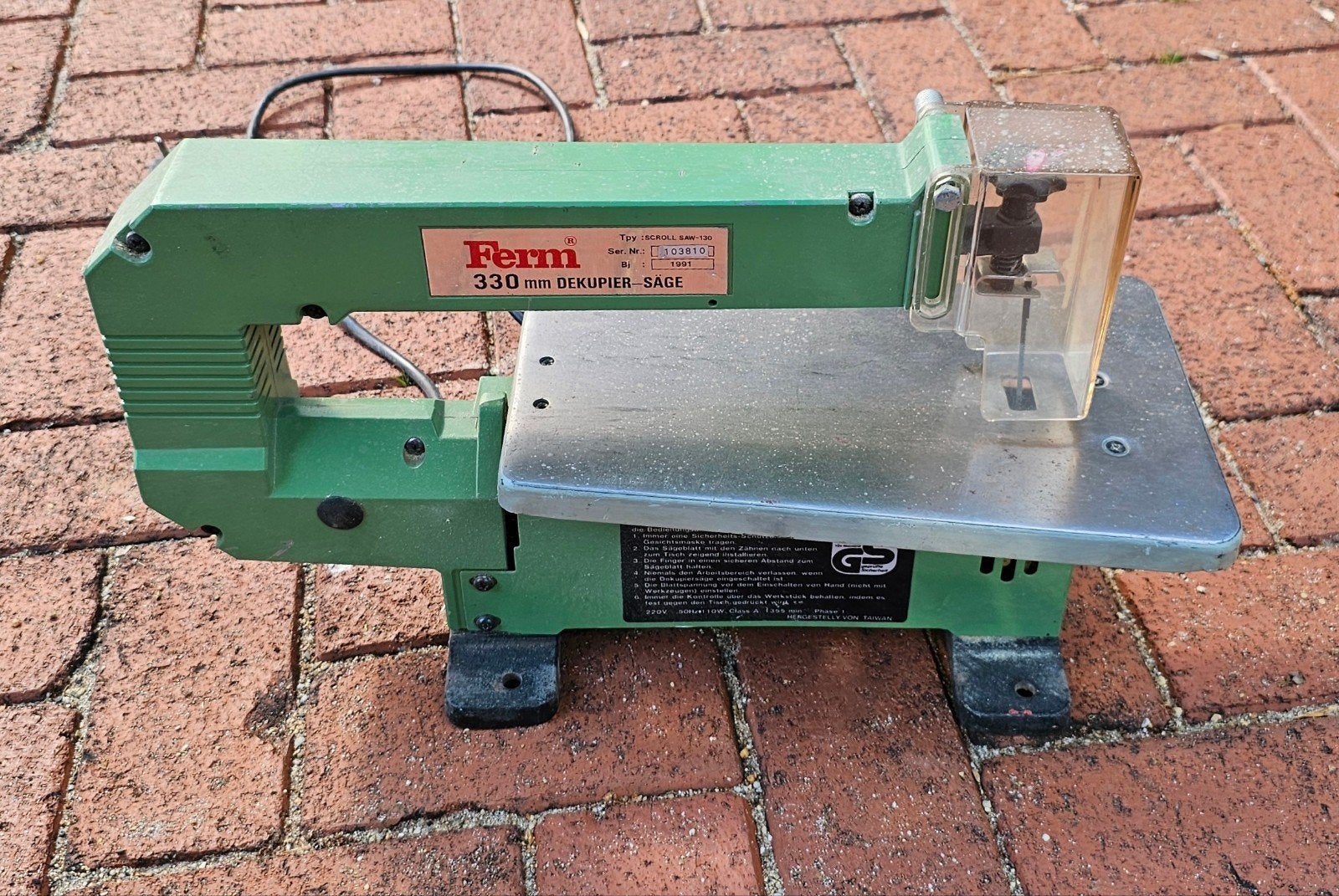 Ferm figuurzaagmachine met reserve zaagbladen, Ophalen, Gebruikt, Ferm, 30 tot 70 mm