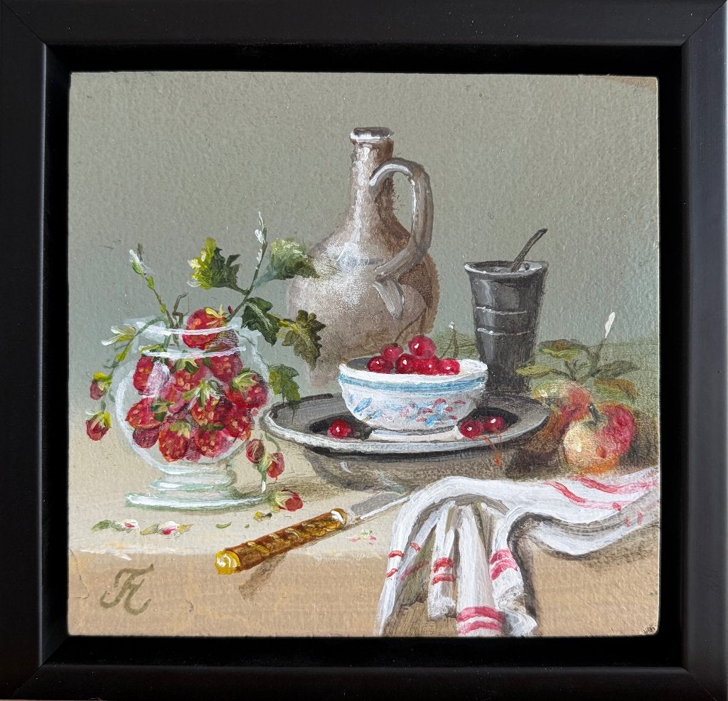 Thomas Heesakkers, stilleven met verschillend fruit, Antiek en Kunst, Kunst | Schilderijen | Klassiek, Ophalen