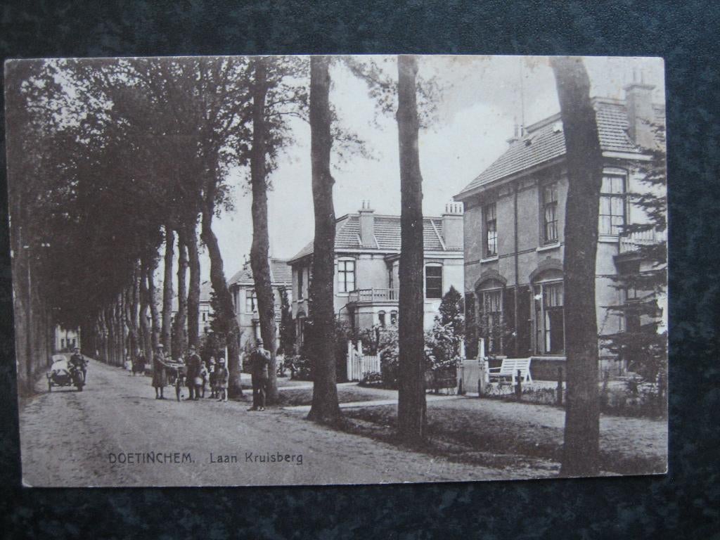 DOETINCHEM Laan Kruisberg met Motor en zijspan, Ophalen of Verzenden, Voor 1920, Gelderland