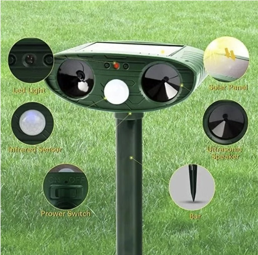 Katten en ongedierte verjager op zonne-energie (nieuw), Tuin en Terras, Ophalen of Verzenden, Nieuw, Ongediertebestrijding