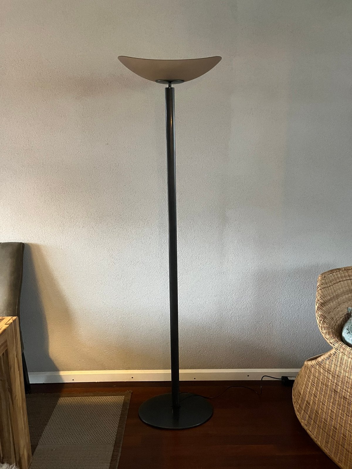Artemide Tebe uplighter, ontwerp van Ernesto Gismondi, Ophalen, Glas, 150 tot 200 cm