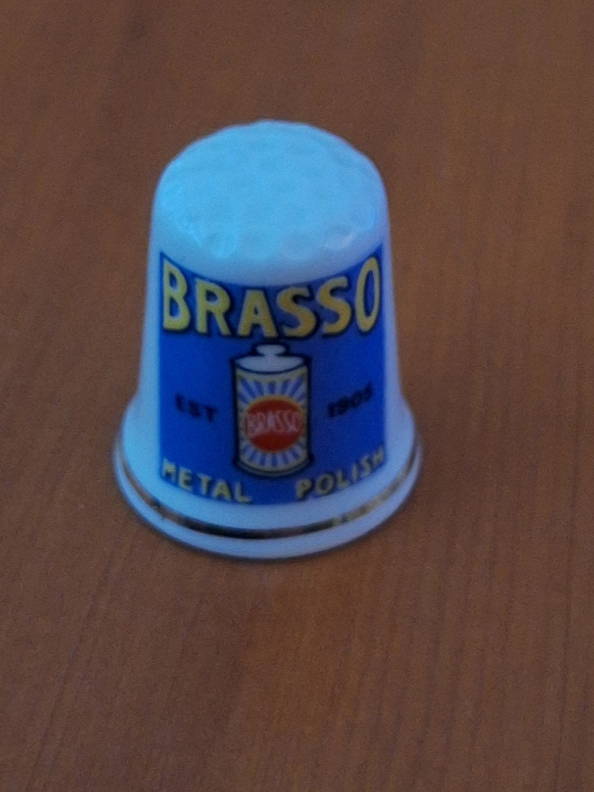 Brasso vingerhoedje - Bone China Engeland, Verzamelen, Ophalen of Verzenden, Zo goed als nieuw, Porselein, Buitenland