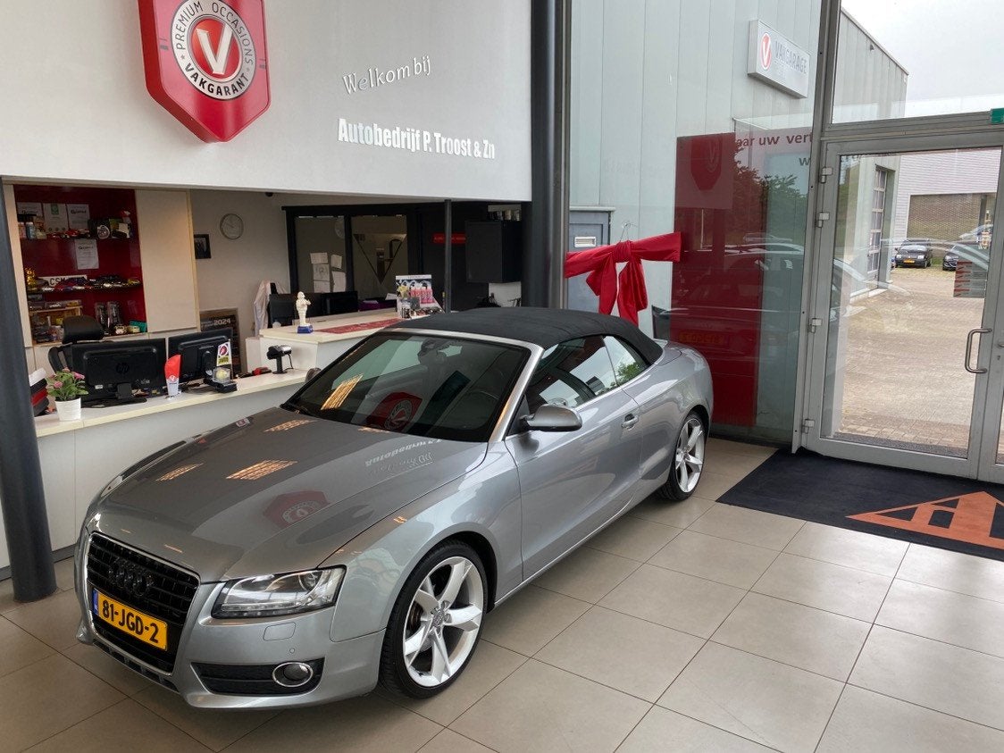 Audi A5 Cabriolet 3.2 FSI Pro LineNL Auto,S LinepakketAutoma, Auto's, Euro 5, Gebruikt, Zwart, Cabriolet