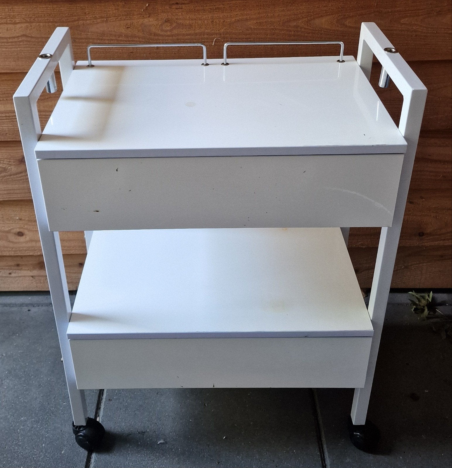 Trolley met 2 laden op wielen, Ophalen, Gebruikt