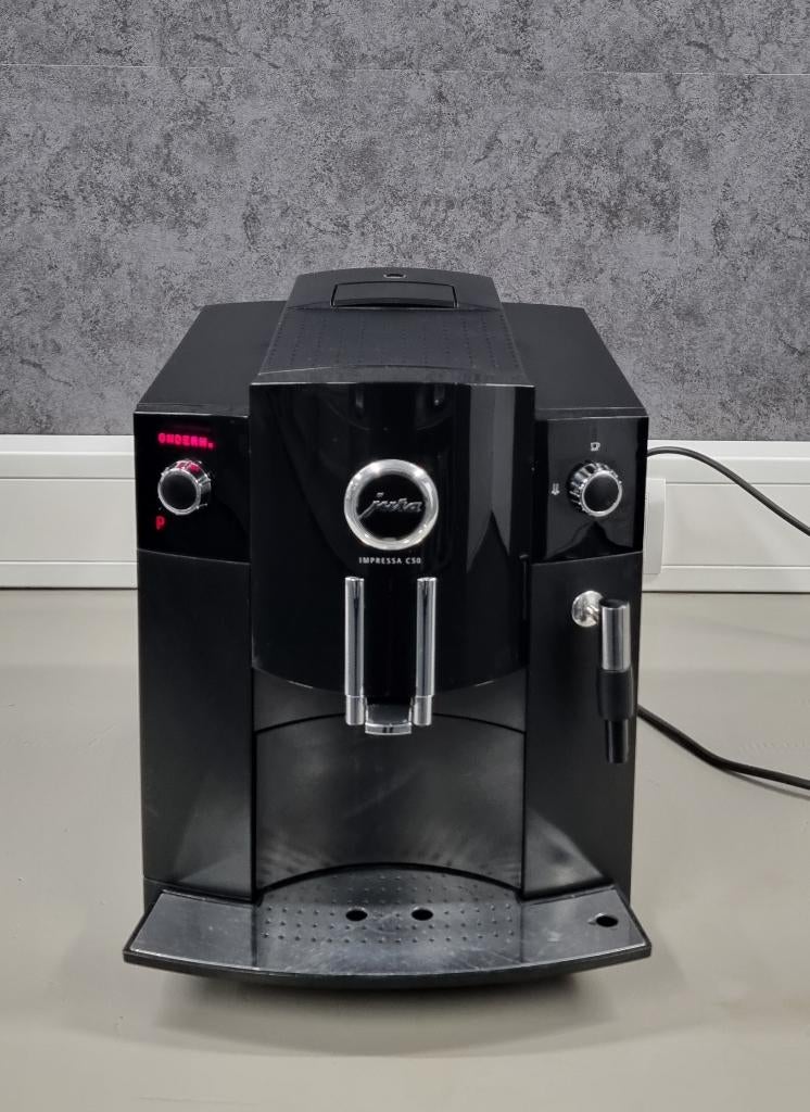 Jura C50 MET GARANTIE EN SERVICEBEURT, Afneembaar waterreservoir, 10 kopjes of meer, Ophalen of Verzenden, Gemalen koffie