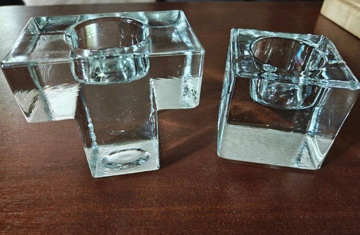 Vintage Scandinavische Pukkeberg waxinehouders, jaren '70, Antiek en Kunst, Ophalen of Verzenden