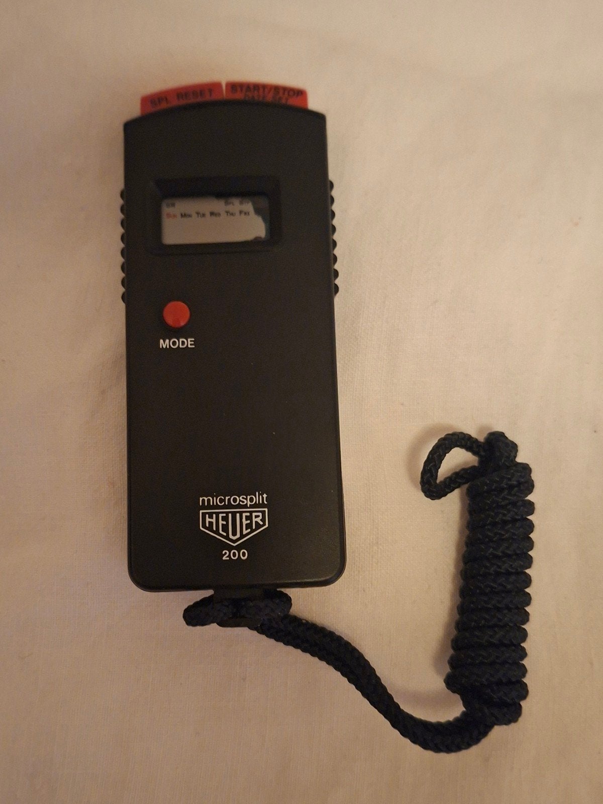 Heuer Microsplit 200 Stopwatch - Vintage Zwitsers, Snelheid, Zwart, Ophalen of Verzenden, Zo goed als nieuw