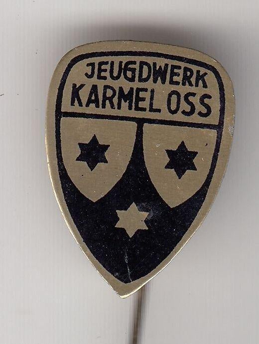 Scouting Jeugdwerk Karmel Oss speldje, Gebruikt, Niet vindbaar, Niet vindbaar, Speldje of Pin