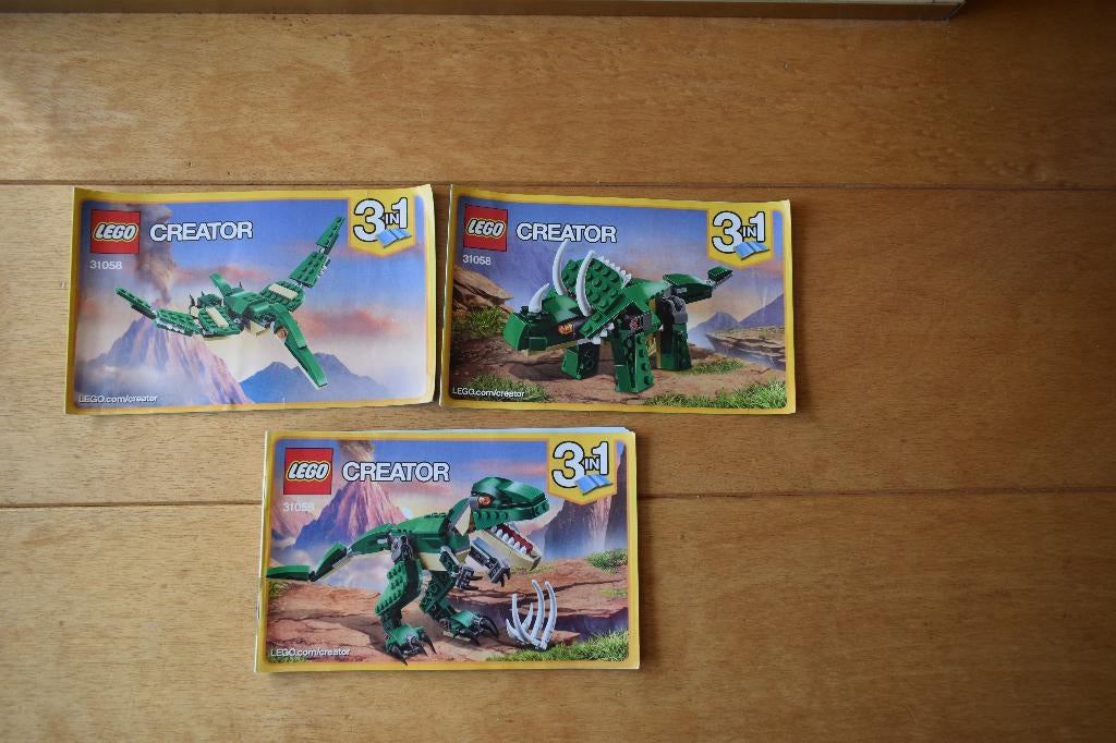 Lego 31058 Creator 3in1 Machtige dinosaurussen, Lego, Compleet, Ophalen of Verzenden, Zo goed als nieuw