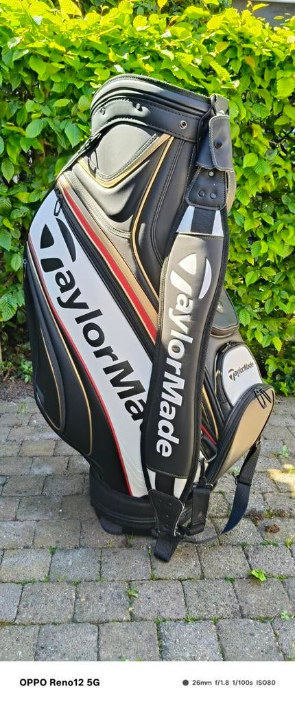 TaylorMade Golftas - Zwart/Wit/Goud, Verzenden, Nieuw, Tas, Overige merken