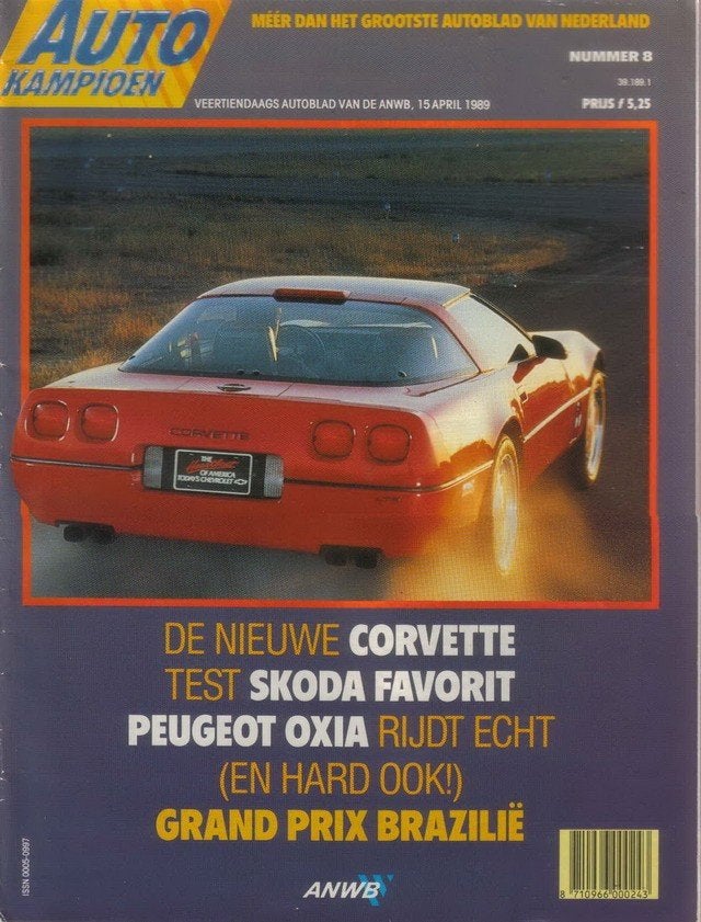 Autokampioen 8 1989 : Chevrolet Corvette ZR1 - Alfa 164 V6, Ophalen of Verzenden, Gelezen, Algemeen