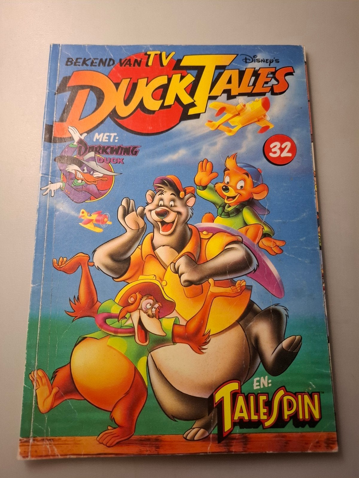 Disney's DuckTales met Darkwing Duck en TaleSpin - deel 32, Gelezen, Eén stripboek, Ophalen of Verzenden, Disney